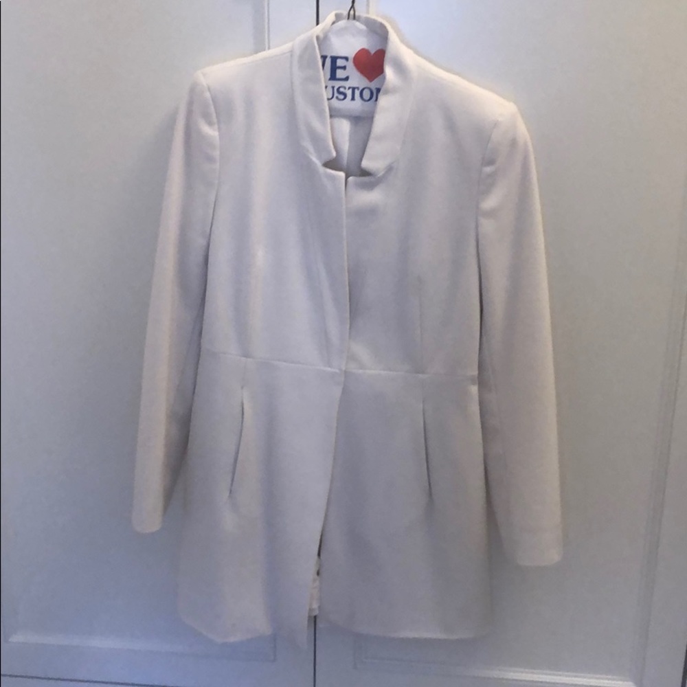 Zara white blazer